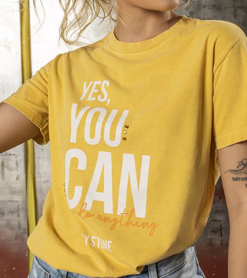 CAMISETA STONE YES YOU CAN