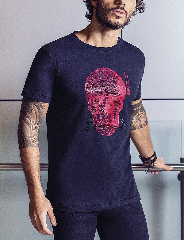 CAMISETA STONE SKULL STRASS