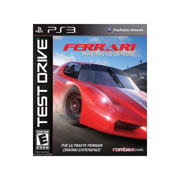 Teste Driver Ferrari Racing Legends Mídia Digital Ps3 Psn