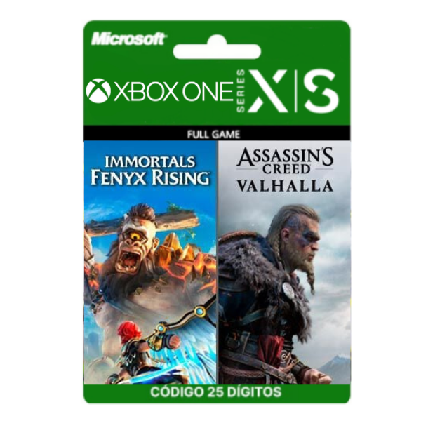Assassins Creed Valhalla + Immortals Fenyx Rising Xbox One/Series X|S 25 Dígitos