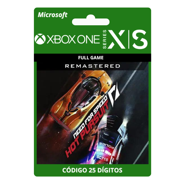 Need for Speed Hot Pursuit Remastered Xbox One/Series X|S 25 Dígitos