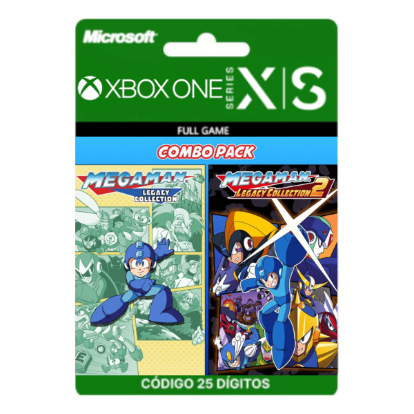 Mega Man Legacy Collection 1 & 2 Combo Pack Xbox One/Series X|S 25 Dígitos