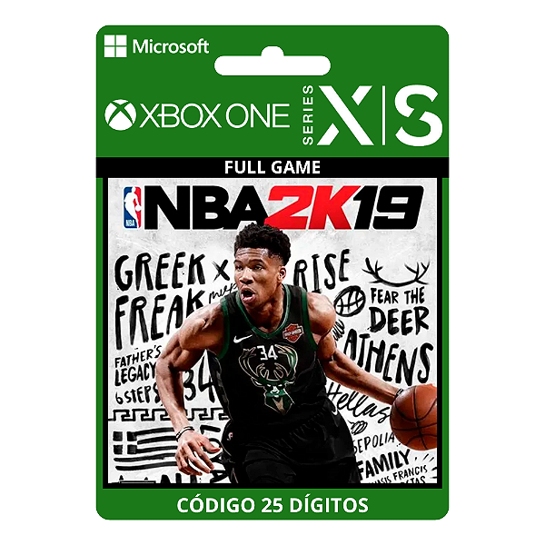 NBA 2K19 Xbox One/Series X|S 25 Dígitos