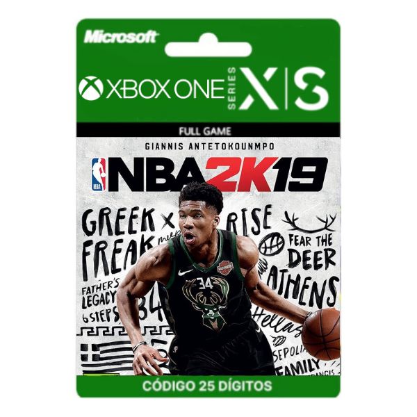 NBA 2K19 Xbox One/Series X|S 25 Dígitos