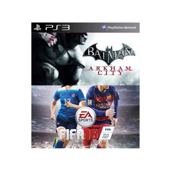 Batman Arkham City + Fifa 16 Mídia Digital Ps3 Psn