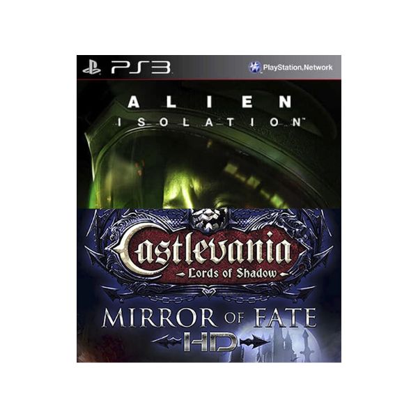 Alien Isolation + Castrevania Lords Of Shadow Mirror Of Fate HD Mídia Digital Ps3 Psn