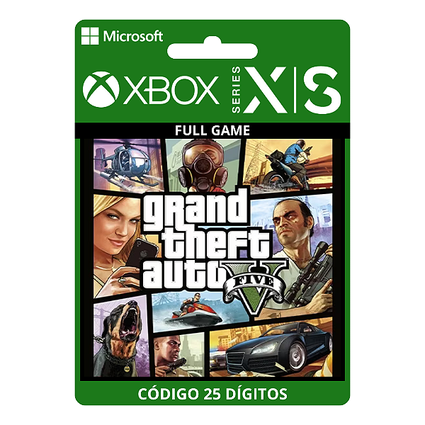 Grand Theft Auto V GTA 5 Xbox Series X|S 25 Dígitos