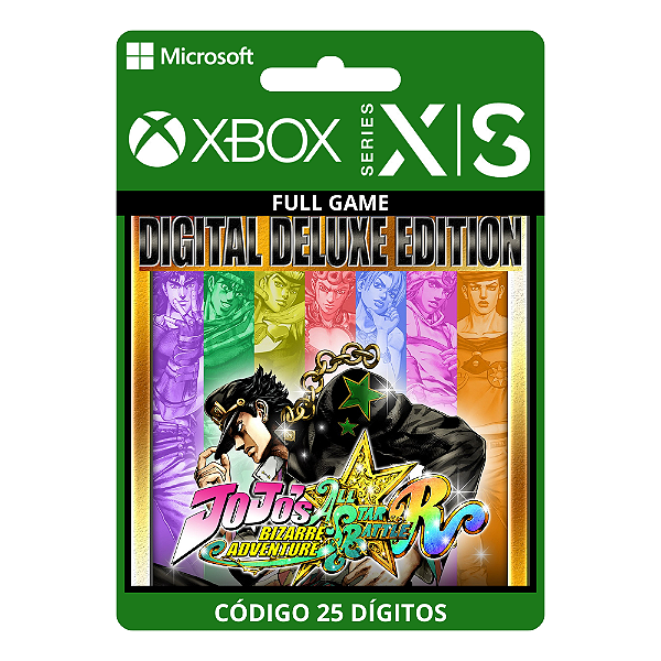 JoJos Bizarre Adventure: All-Star Battle R Deluxe Edition Xbox Series X|S 25 Dígitos