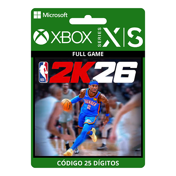 Nba 2k26 Xbox One/Series X|S Código 25 Dígitos