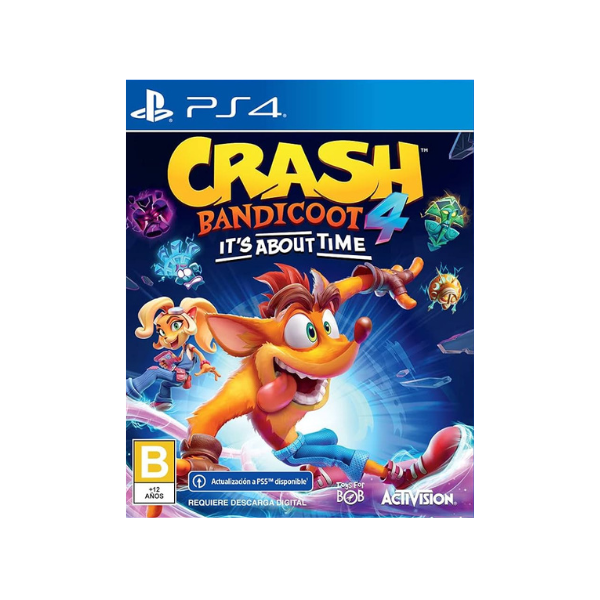 Crash Bandicoot 4 It's About Time Ps4/Ps5 Mídia Digital
