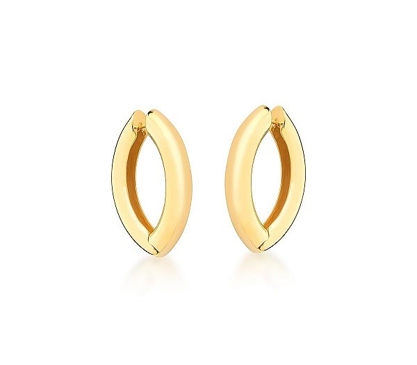 ARGOLA NAVETE LISA G BANHADA A OURO