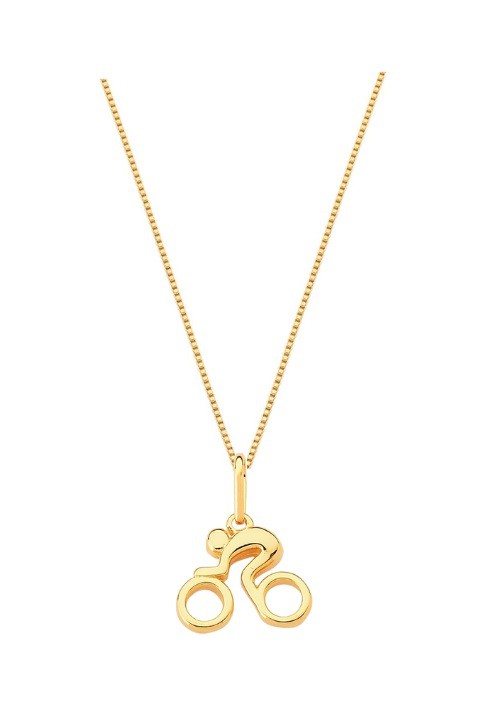 COLAR CICLISTA BANHADO A OURO