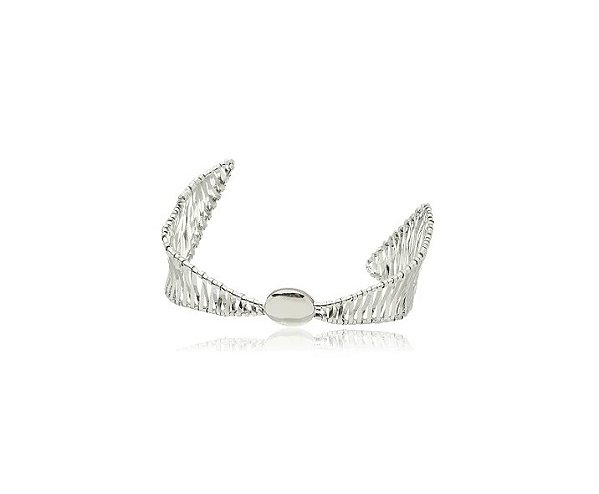 BRACELETE ARAMADO REGULÁVEL BANHADO A RÓDIO BRANCO