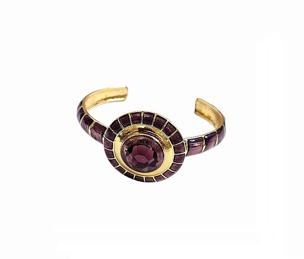 BRACELETE MARSALA BANHADO A OURO