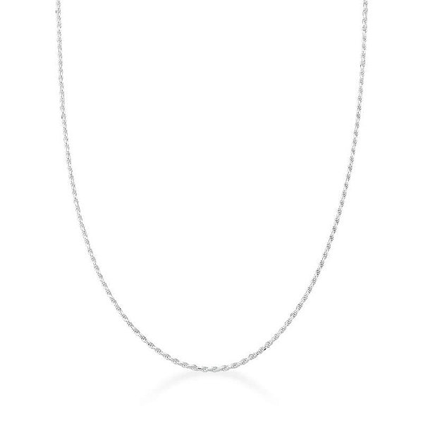 COLAR CORDÃO BAIANO 2 MM BANHADO A RÓDIO BRANCO