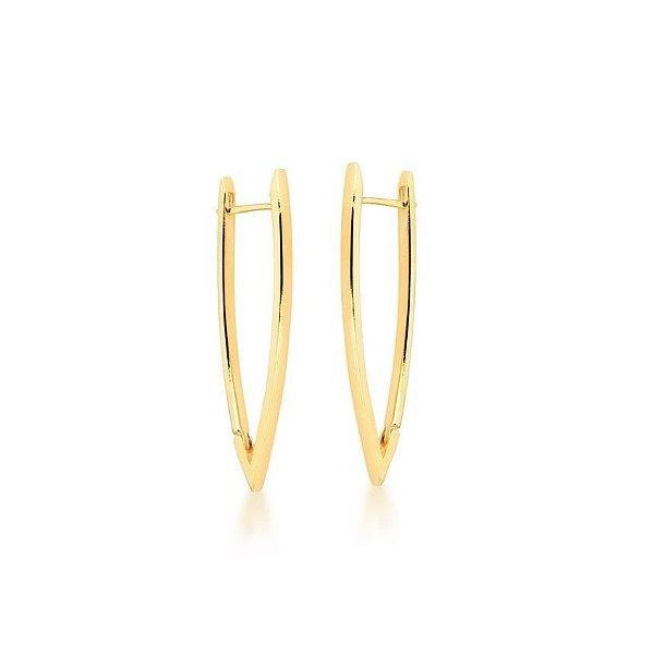 ARGOLA NAVETE LISA BANHADO A OURO