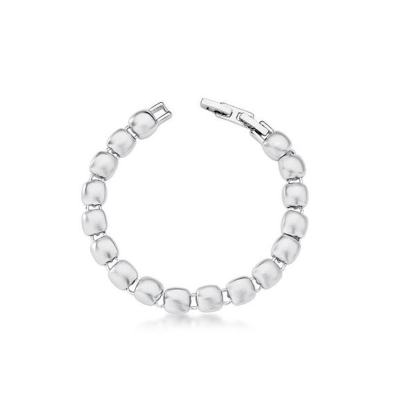 PULSEIRA COM QUADRADOS LISOS ACETINADOS INTERCALADOS