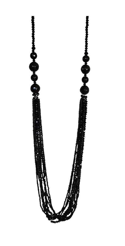COLAR LONGO EM CONTAS NEGRAS