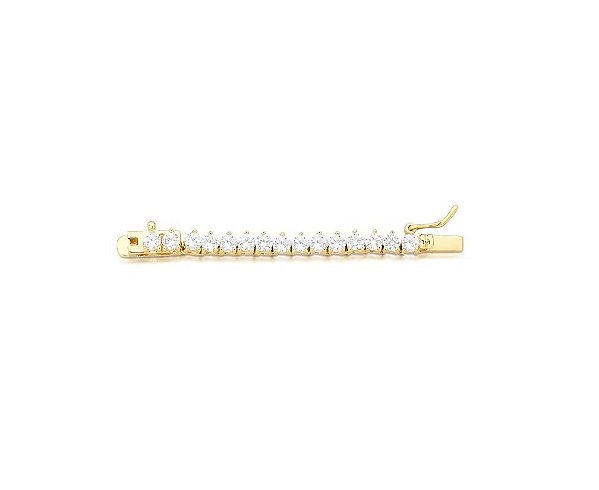 EXTENSOR PARA COLAR RIVIERA DE TRÊS PONTAS BANHADO A OURO