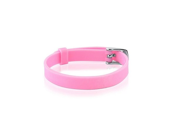 PULSEIRA INFANTIL EMBORRACHADA ROSA