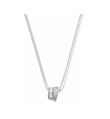 COLAR COM ELO BAGUETADO EM AÇO