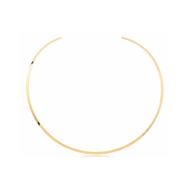 COLAR ARO LISO EM AÇO DOURADO