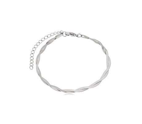 PULSEIRA TRANÇADA EM AÇO