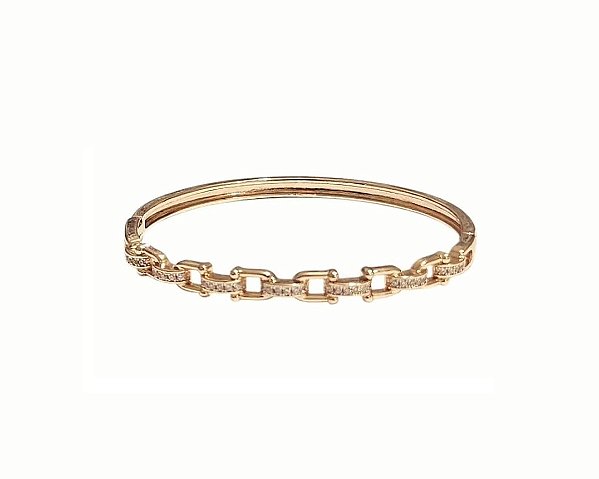 BRACELETE THICK CRAVEJADOS BANHADO A OURO