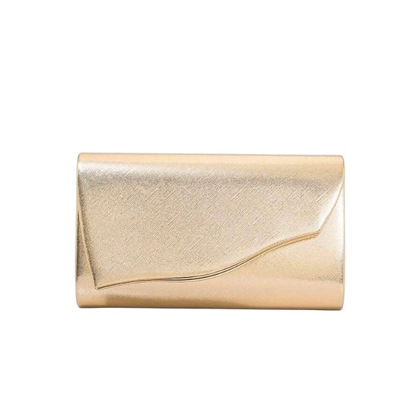 BOLSA RETANGULAR LISA DOURADA