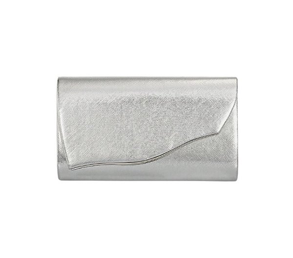 Bolsa Retangular Lisa Prata