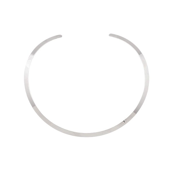 Colar Aro Liso 5 mm em Aço
