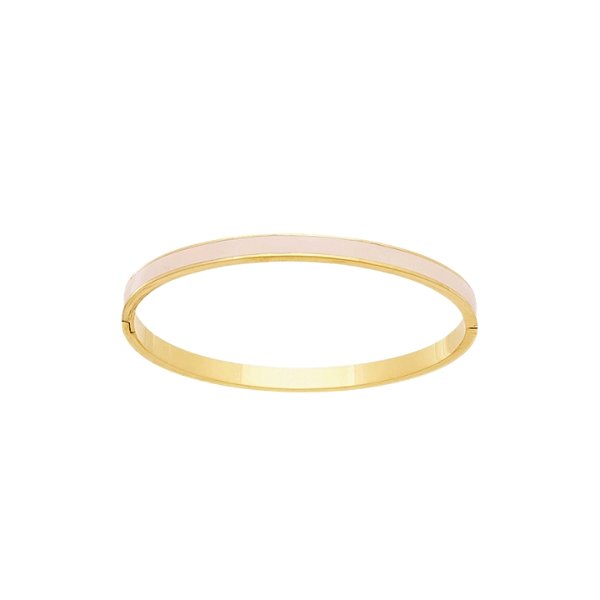 Bracelete Estreito Esmaltado Off em Aço