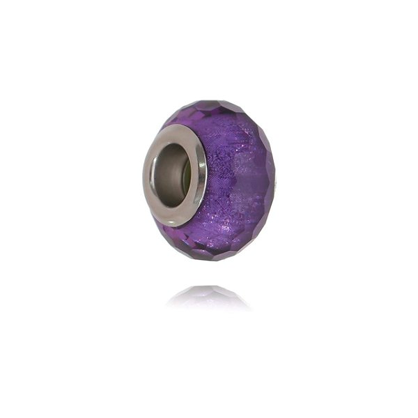 BERLOQUE MURANO ROXO EM AÇO