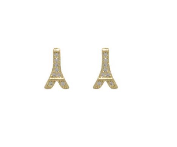 BRINCO TORRE EIFFEL COM CRAVAÇÃO DE MICROZIRCONIAS