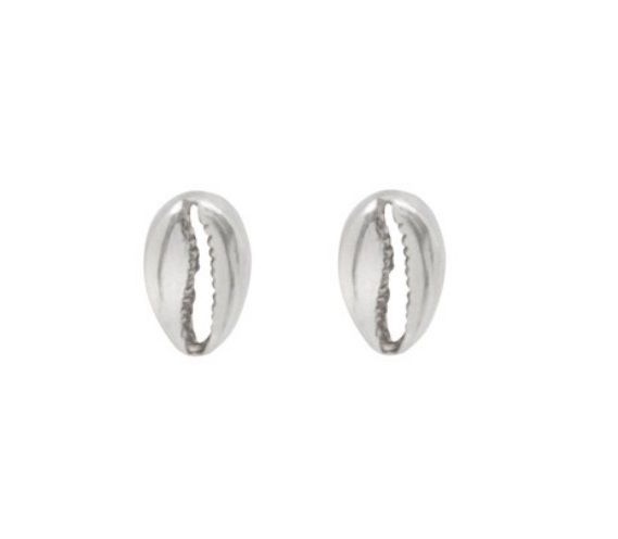 BRINCO BÚZIOS LISOS BANHADO A RÓDIO BRANCO