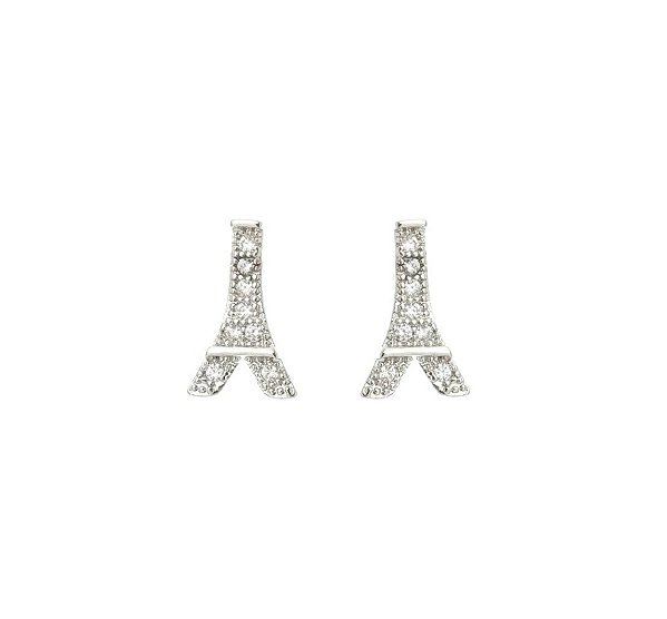 BRINCO TORRE EIFFEL COM CRAVAÇÃO DE MICROZIRCONIAS