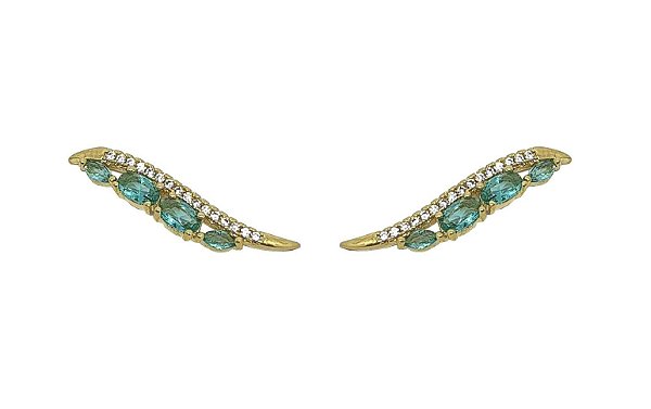 BRINCO EAR CUFF ASA COLORS BANHADO A OURO