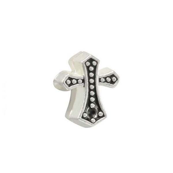 BERLOQUE CRUCIFIXO EM PRATA ENVELHECIDA