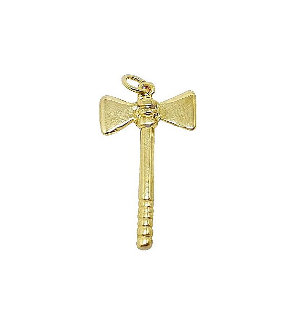 PINGENTE AVULSO MACHADO BANHADO A OURO