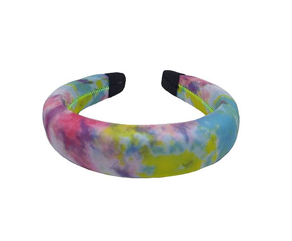 TIARA TIE DYE EM TECIDO