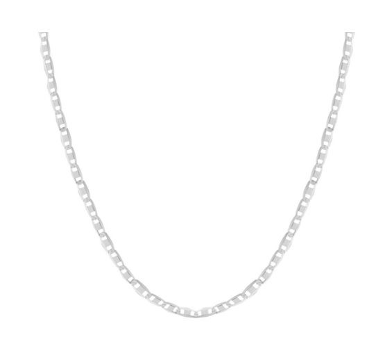 COLAR PIASTRINE BANHADO A RÓDIO BRANCO