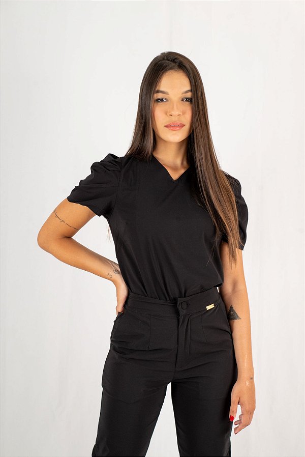 Scrub Bufante Preto