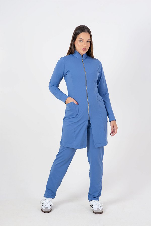 Jaleco Antônia Azul Índigo