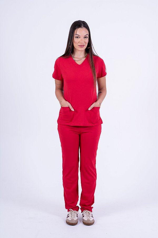 Scrub Antônia Vermelho