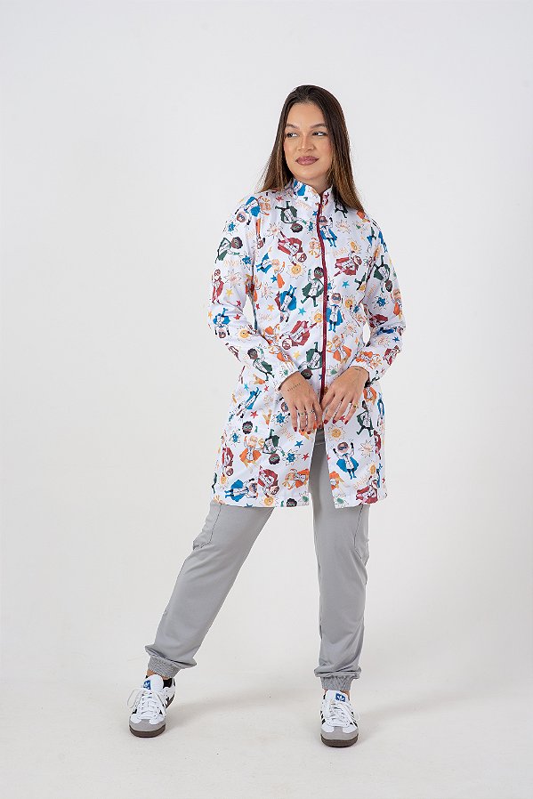 Jaleco Estampado Super Heróis