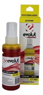 Tinta Evolut Compatível 664 Amarela - 100ML