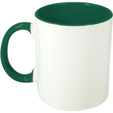 Caneca Fundo e Alça Cores - Verde Escuro