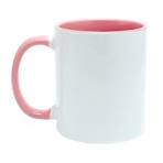 Caneca Fundo e Alça Cores - Rosa