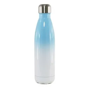 Garrafa Térmica C.Cola Sublimática - Azul com Branco 750ml