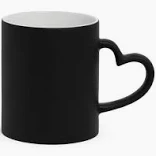 Caneca Fundo e Alça Cores Coração - Mágica